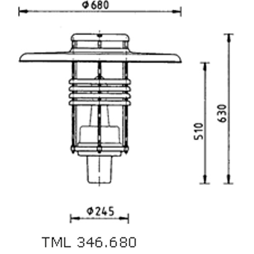 Decorative Luminaire TML-346 S drawing