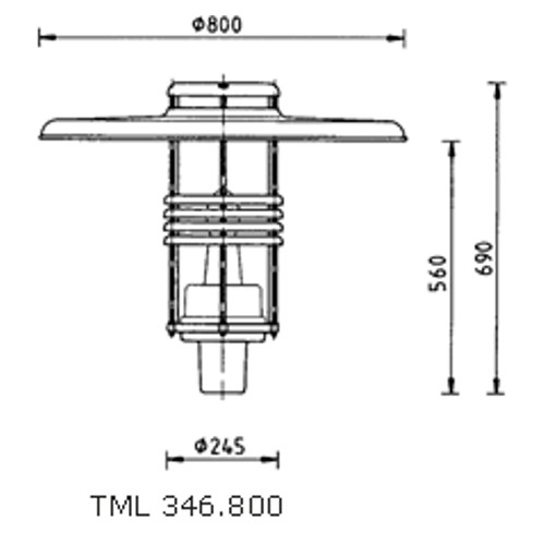 Decorative Luminaire TML-346 B drawing