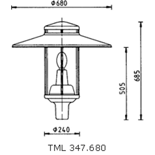 Decorative Luminaire TML-347 S drawing