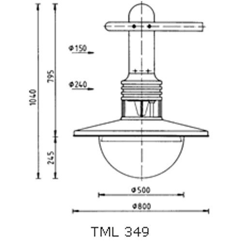 Decorative Luminaire TML-349 drawing