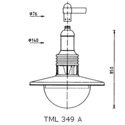 Decorative Luminaire TML-349 drawing