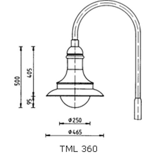 Decorative Luminaire TML-360 drawing