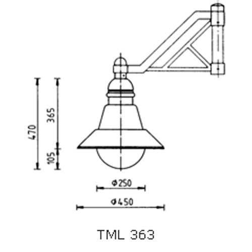 Decorative Luminaire TML-363 drawing