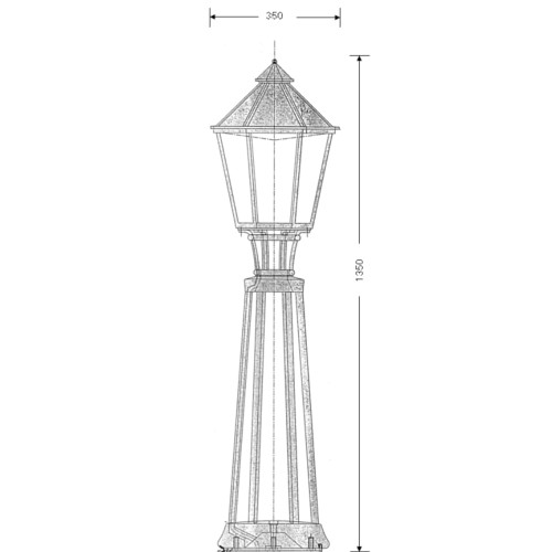 Historical luminaire thl-1215 drawing
