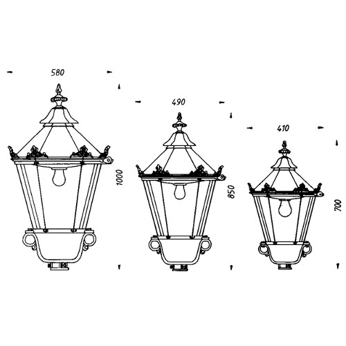 Historical luminaires thl-203 dreawing