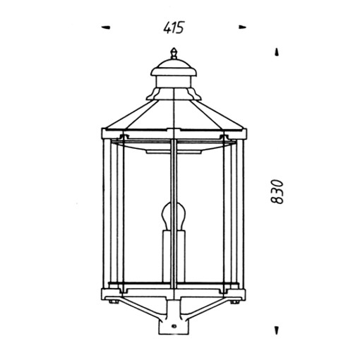 Historical luminaire thl-355 drawing