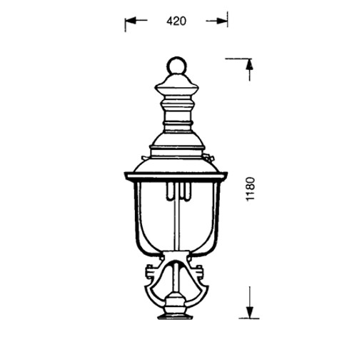 Historical luminaires thl-380 drawing