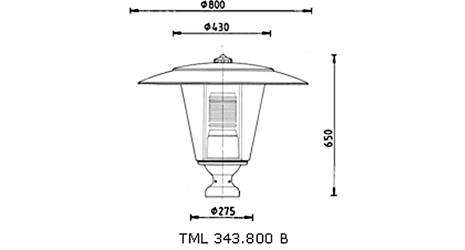 dekorative Leuchte TML-343 S zeichnung