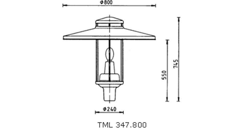 dekorative Leuchte TML-347 B zeichnung