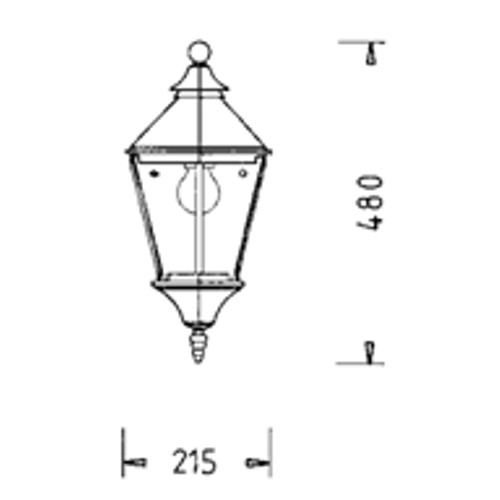 historische leuchte thl-1204 zeichnung